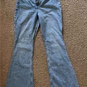 Women's Blue Flared Jeans